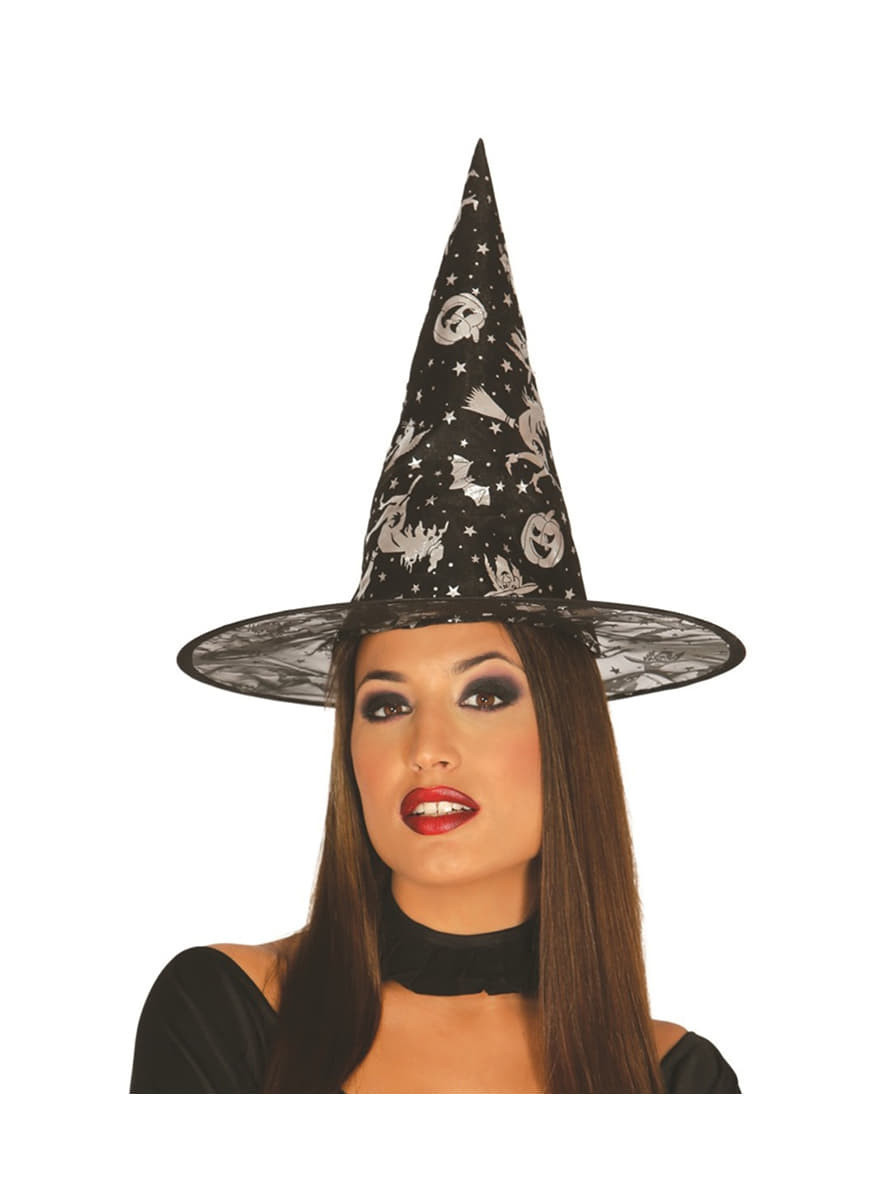 Chapéu de bruxa adulto para o Dia das Bruxas