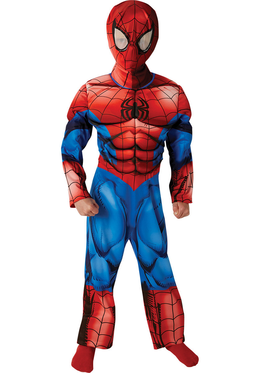 Fato deluxe Spiderman musculoso | FestasParty