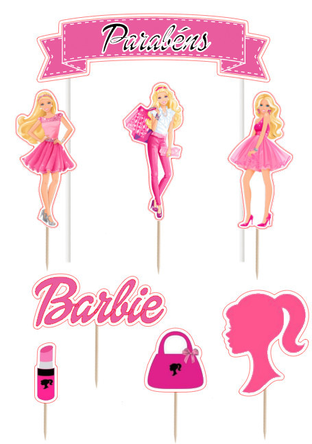 Topper Bolo Barbie