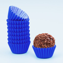 100 Formas Brigadeiro Lisa nr.5 Azul Escuro