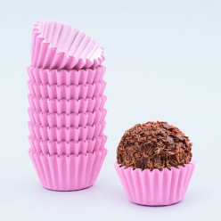 100 Formas Brigadeiro Lisa nr.5 Rosa Bebé