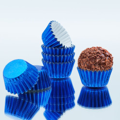 100 Formas Brigadeiro Metalizado nr.5 Azul