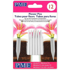 12 Tubos para Flores Pequenos PME