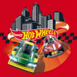 20 Guardanapos Hot Wheels