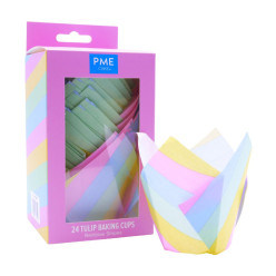 24 Formas de Papel - Cupcake Arco Iris