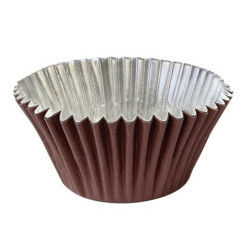 30 Cápsulas Alumínio Cupcake Castanho Chocolate PME