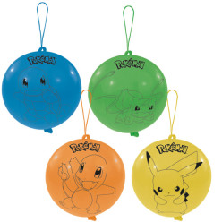 4 Balões Punch Ball Pokémon