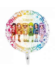 Balão Foil Redondo Rainbow High 45cm