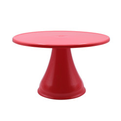 Cake Stand Liso Alto Médio Vermelho