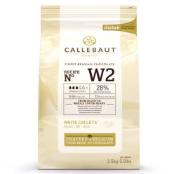 Callebaut Callets Chocolate Branco 2.5kg Nº W2