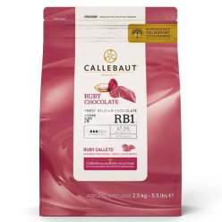 Callebaut Callets Chocolate Ruby 2.5kg RB1