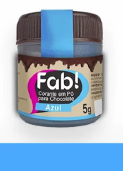 Corante em Pó para Chocolate FAB Azul 5g