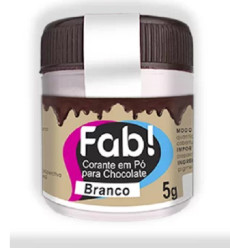 Corante em Pó para Chocolate FAB Branco 5g