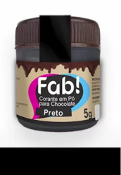 Corante em Pó para Chocolate FAB Preto 5g