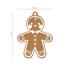 Decoração Natal Coleção Gingerbread Boneco