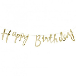 Grinalda Happy Birthday Dourada