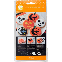 Kit Cortadores e Stencils Halloween - Wilton