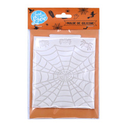 Molde Silicone Teia de Aranha Halloween