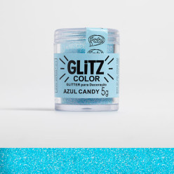 Purpurina Glitz Color Azul Candy Fab 5g